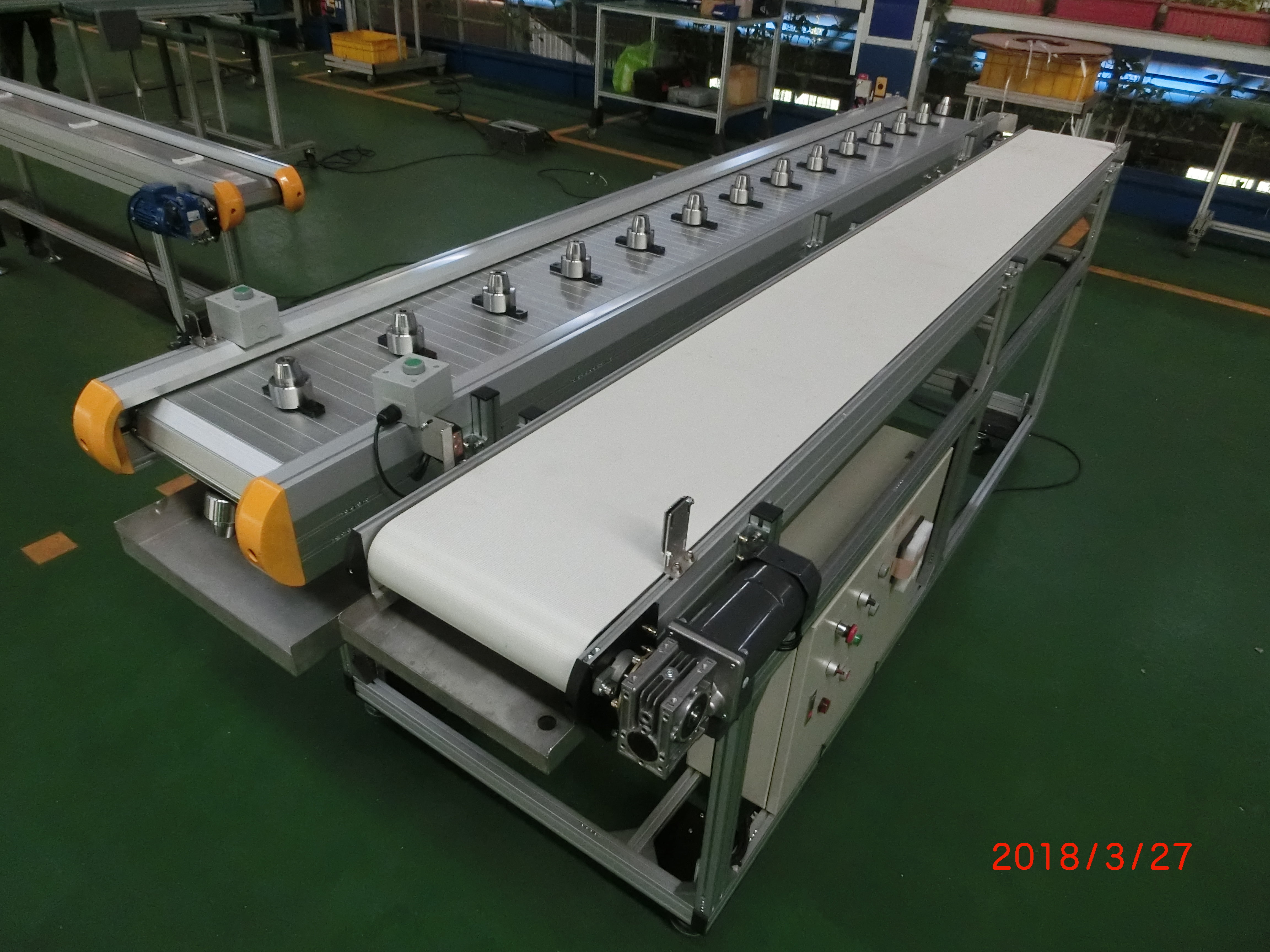 Aluminum extrusion type aluminum belt flat conveyor & aluminum extrusion type special belt flat conveyor - Lichen Conveyor Equipment Co., Ltd.