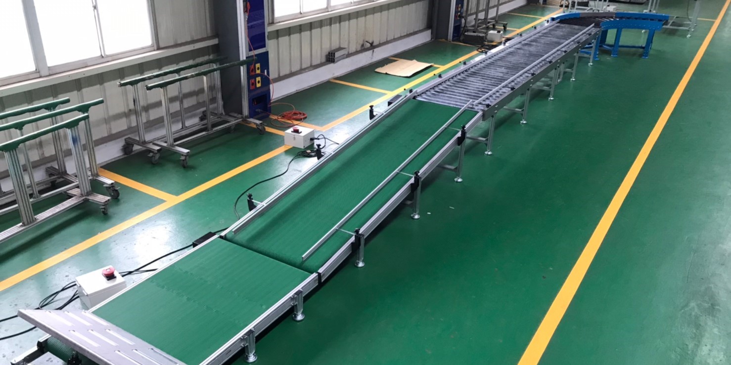 整廠多台輸送機輸送帶 | Multiple Conveyors in Whole Factory